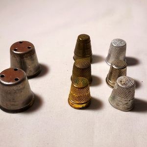 Vintage Thimbles Set of 8 Miscellaneous